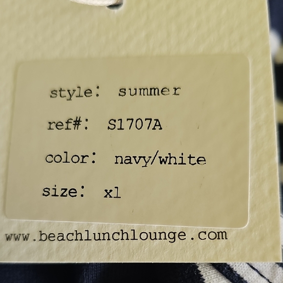 beachlunchlounge Navy and White Striped Tank Dress - Picture 8 of 8